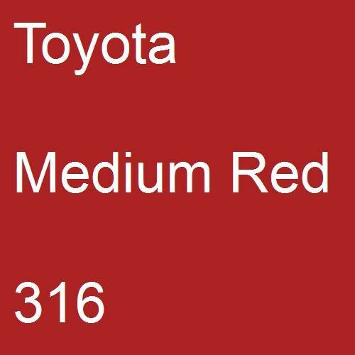 Toyota, Medium Red, 316.